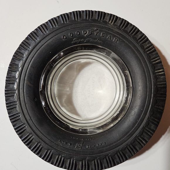 Good Year Other - Black Tire Ashtray - Retro Automotive Decor